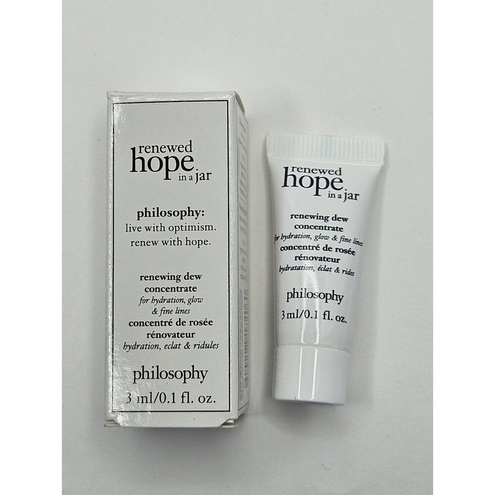 Lot of 5 Philosophy Renewed Hope in a Jar Renewing Dew Concentrate 3ml Mini New - Picture 2 of 7